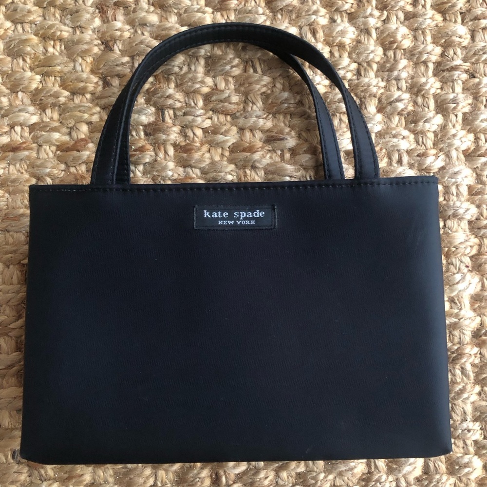 Kate Spade Vintage Nylon Small or Mini Box Bag. Flap and Snap Closure